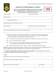 Application for Permit to Operate Flame Effects Inside State-Owned Buildings and Outdoors on State-Owned Property Before a Proximate Audience - Idaho, Page 3