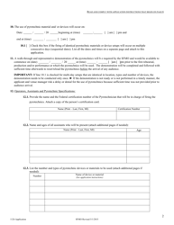 Application for the Use of Pyrotechnics Inside State-Owned Buildings and Outdoors on State-Owned Property Before a Proximate Audience - Idaho, Page 2
