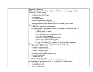 Life Settlements Filing Checklist - Idaho, Page 4