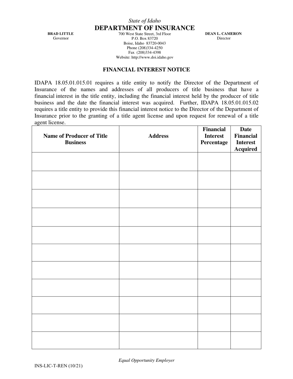 Renewal Application for Title Insurance Agent License - Idaho, Page 4