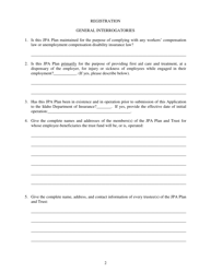 Form SFP-1 Exhibit A Application for Registration of Joint Public Agency Self-funded Health Care Plan - Idaho, Page 2