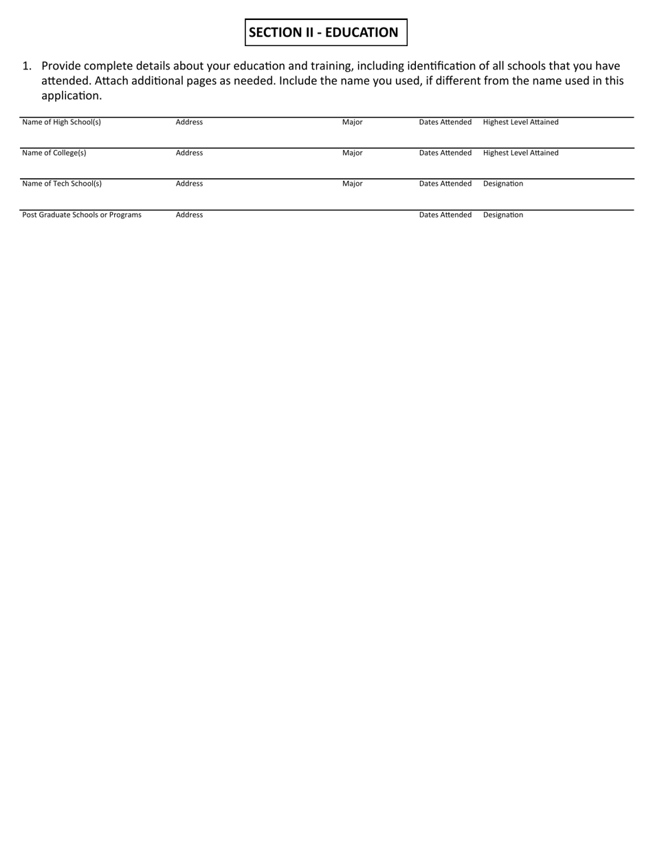 Application for Written Consent to Engage in the Business of Insurance Pursuant to 18 U.s.c. 1033 and 1034 - Idaho, Page 4