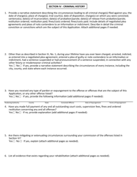 Application for Written Consent to Engage in the Business of Insurance Pursuant to 18 U.s.c. 1033 and 1034 - Idaho, Page 6