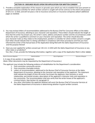 Application for Written Consent to Engage in the Business of Insurance Pursuant to 18 U.s.c. 1033 and 1034 - Idaho, Page 9