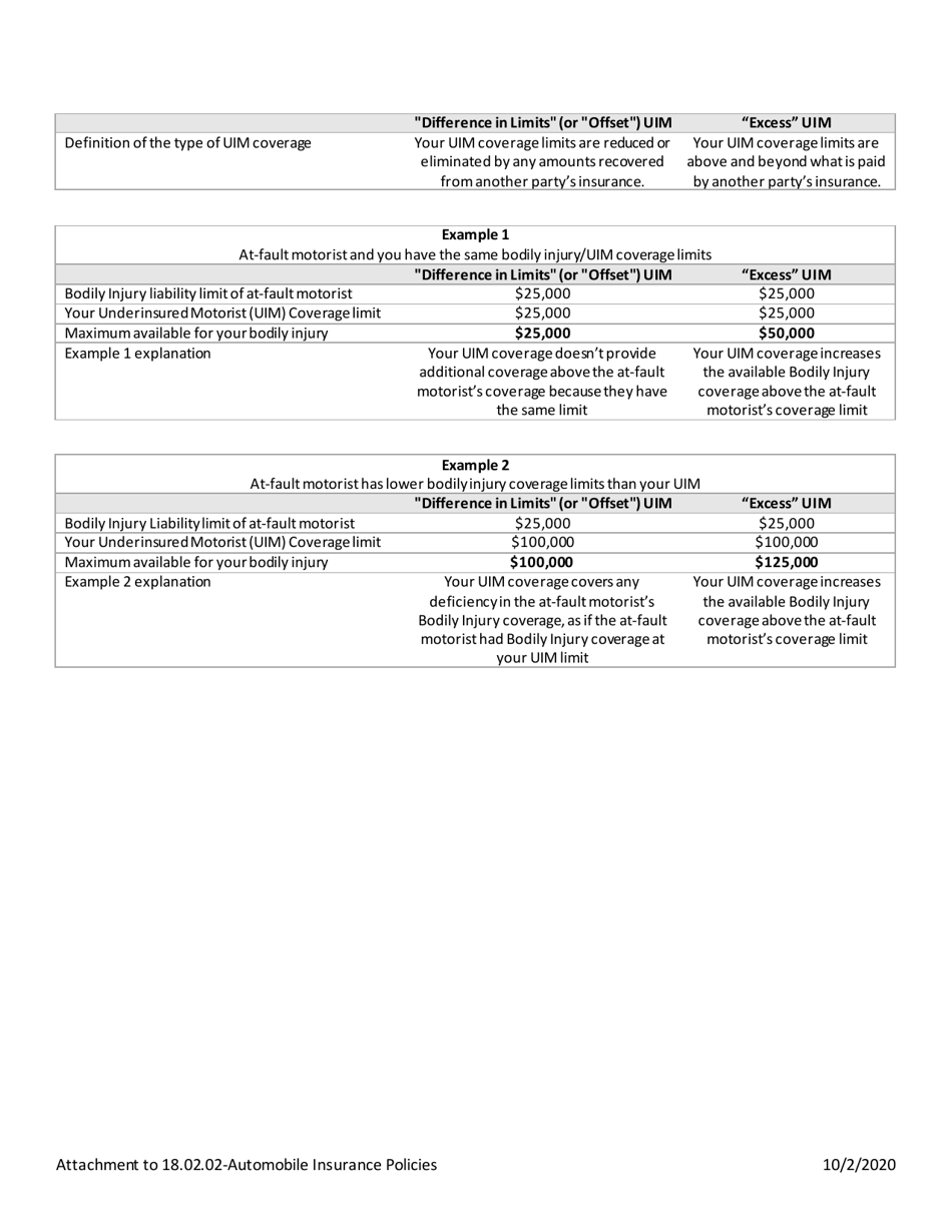Idaho Uninsured Motorist and Underinsured Motorist Disclosure - Idaho, Page 2