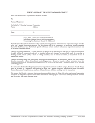 Form C Summary of Registration Statement - Idaho