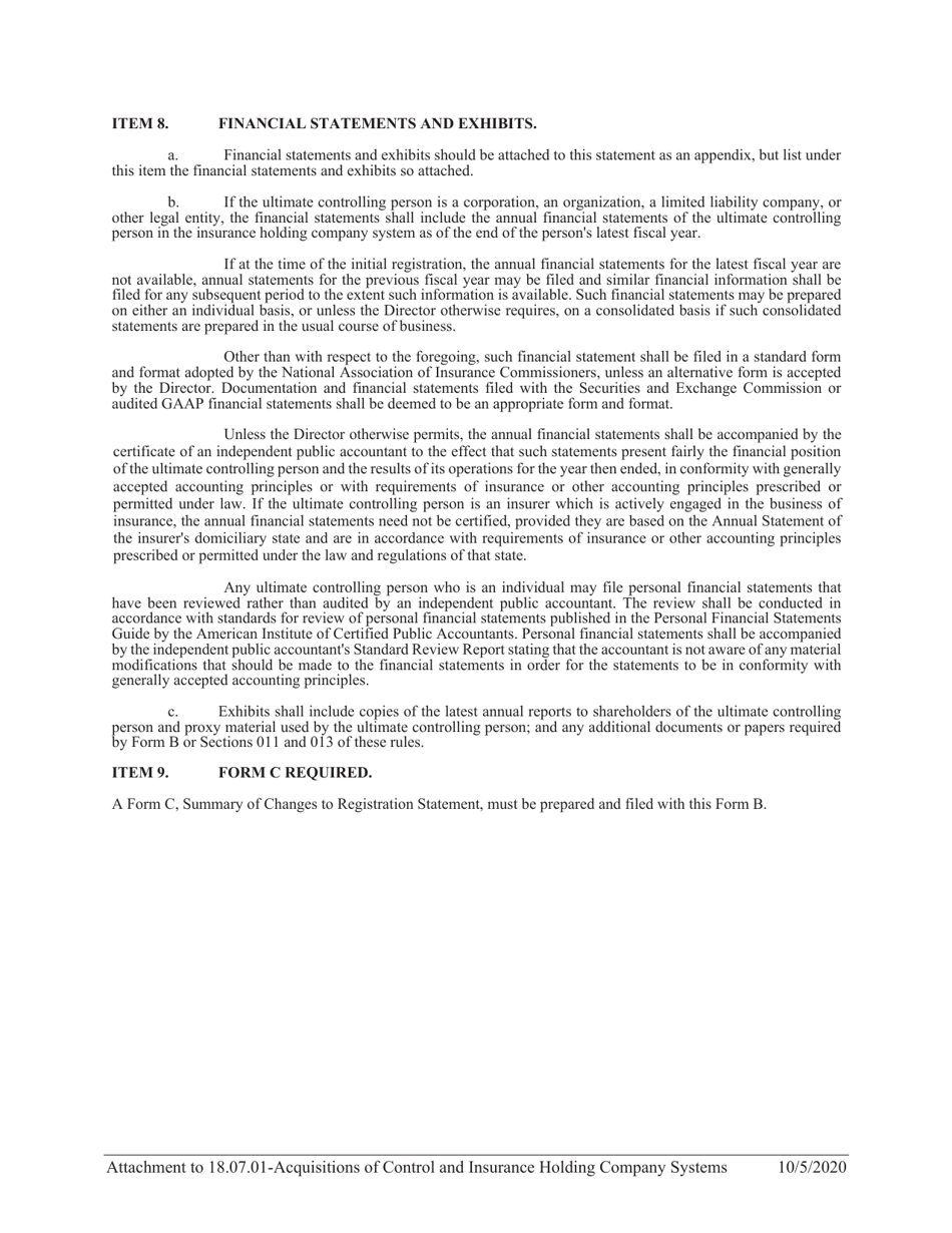 Form B Insurance Holding Company System Annual Registration Statement - Idaho, Page 3