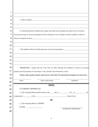 Motion to Contest Personal Property Lien and for Return of Personal Property - Nevada, Page 2