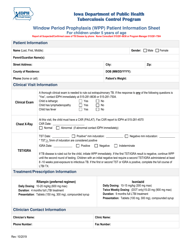 Window Period Prophylaxis (Wpp) Patient Information Sheet for Children Under 5 Years of Age - Iowa
