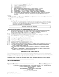 State Form 8053 Criminal History Information - Indiana, Page 2
