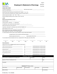 Form 470-2844 Employer&#039;s Statement of Earnings - Iowa, Page 2
