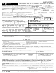 VA Form 40-1330 Claim for Standard Government Headstone or Marker, Page 4