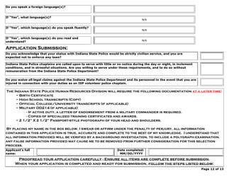 Volunteer Chaplain on-Line Application - Indiana, Page 12