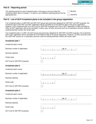 Form RC7202 Request for a Group Registration Number for Selected Listed Financial Institutions With Consolidated Filing for Gst/Hst and Qst Purposes or Only for Qst Purposes - Canada, Page 3