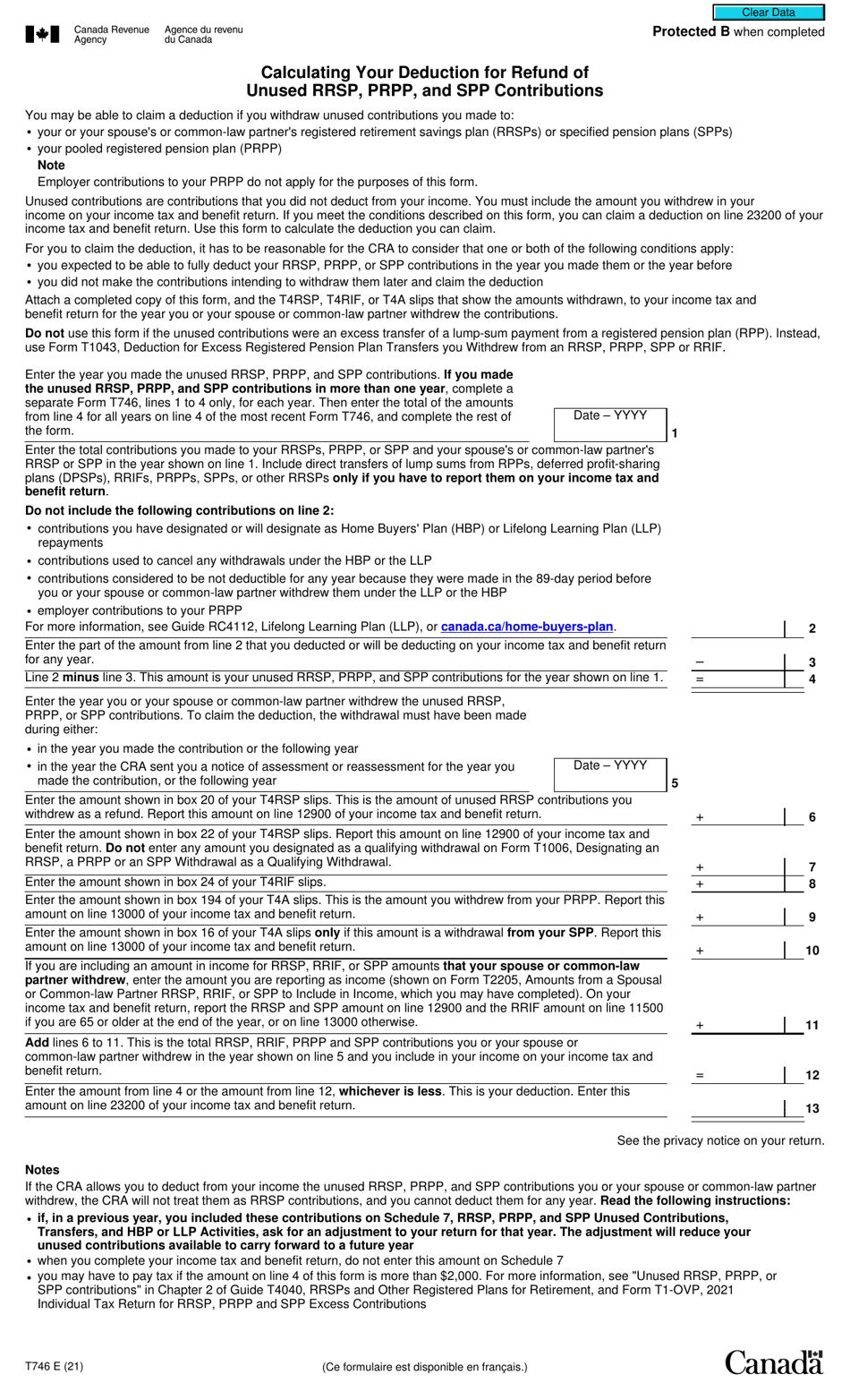 Form T746 Download Fillable PDF or Fill Online Calculating Your ...