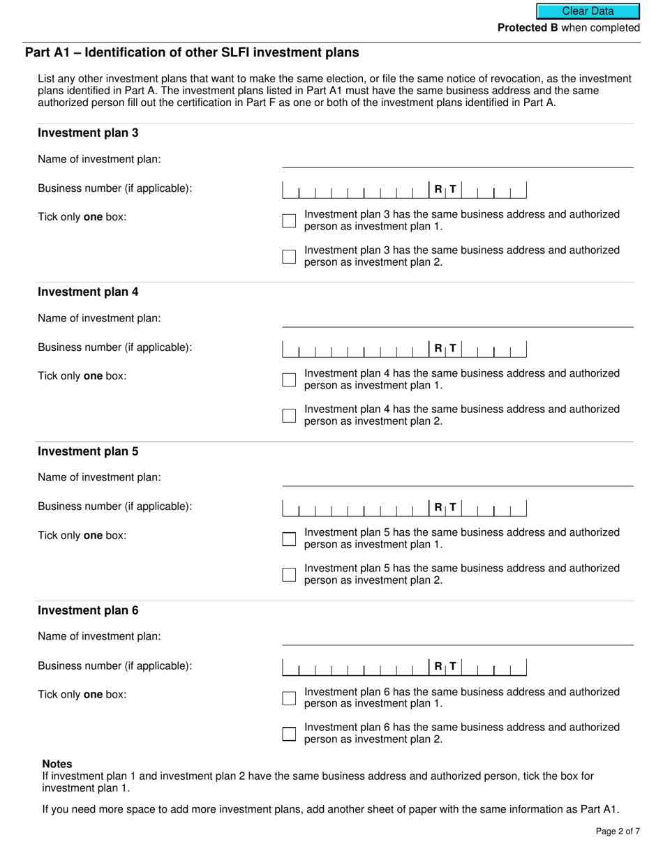 Form RC4604 Gst / Hst Consolidated Filing Election or Notice of Revocation for a Selected Listed Financial Institution - Canada, Page 2
