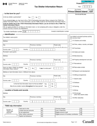 Form T5003 SUM Tax Shelter Information Return - Canada