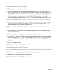 Instructions for State Form 823 Authorization/Request for out of State Travel - Indiana, Page 2