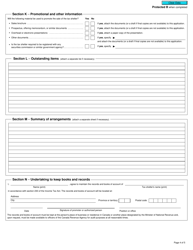 Form T5001 Application for Tax Shelter Identification Number and Undertaking to Keep Books and Records - Canada, Page 4