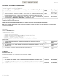 Form CIT0014 Document Checklist - Application for a Citizenship Certificate (Proof of Citizenship) - Canada, Page 2