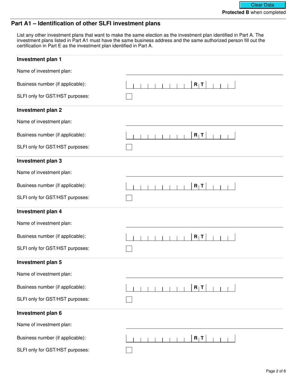 Form RC7204-1 Elections to Join a Consolidated Filing Election for a Selected Listed Financial Institution for Gst / Hst and Qst Purposes or Only for Qst Purposes - Canada, Page 2