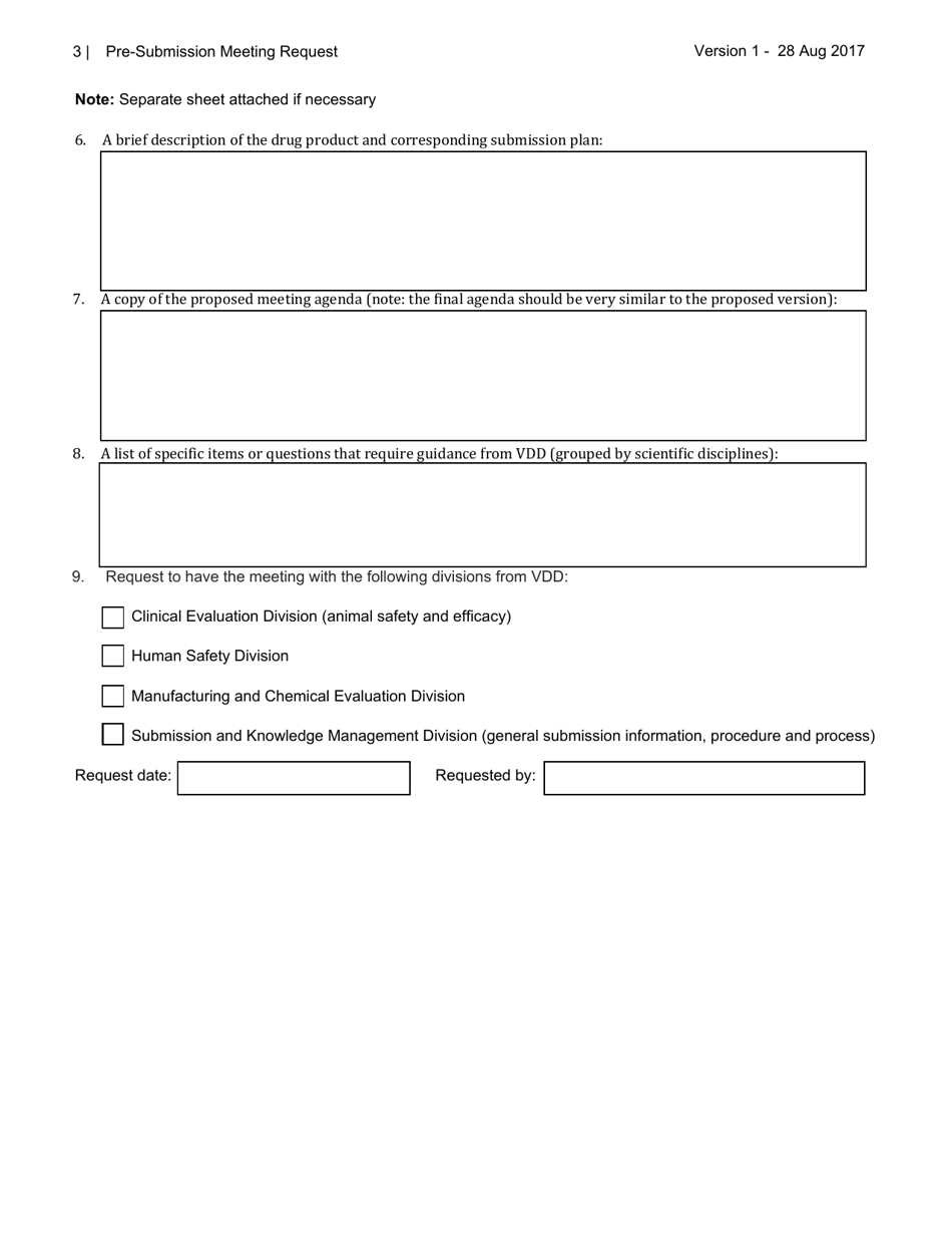 Pre-submission Meeting Request - Canada, Page 3