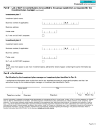 Form RC7202-1 Request to Be Added to a Group Registration for Selected Listed Financial Institutions With Consolidated Filing for Gst/Hst and Qst Purposes or Only for Qst Purposes - Canada, Page 5