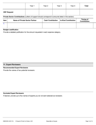 Form ON00303E Application Form Stream 2: Targeted Ontario Research Fund - Research Excellence Round 11 - Ontario, Canada, Page 14