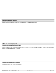 Form ON00303E Application Form Stream 2: Targeted Ontario Research Fund - Research Excellence Round 11 - Ontario, Canada, Page 7
