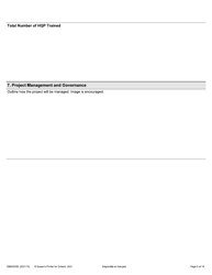 Form ON00303E Application Form Stream 2: Targeted Ontario Research Fund - Research Excellence Round 11 - Ontario, Canada, Page 9