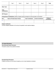 Form 0012E Application Form Stream 1: General Ontario Research Fund - Research Excellence Round 11 - Ontario, Canada, Page 12