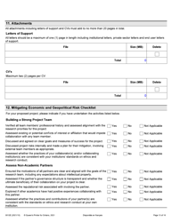 Form 0012E Application Form Stream 1: General Ontario Research Fund - Research Excellence Round 11 - Ontario, Canada, Page 13