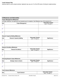 Form 0012E Application Form Stream 1: General Ontario Research Fund - Research Excellence Round 11 - Ontario, Canada, Page 9