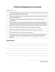 Form A3 Cdi Student Training Agreement Form - Manitoba, Canada, Page 2