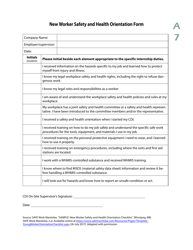 Form A7 &quot;New Worker Safety and Health Orientation Form&quot; - Manitoba, Canada