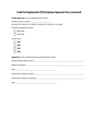 Form A2 Credit for Employment (Cfe) Employer Approval Form - Manitoba, Canada, Page 2