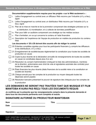 Demande De Financement Pour Le Developpement D&#039;emissions Televisees Et Basees Sur Le Web - Manitoba, Canada (French), Page 7