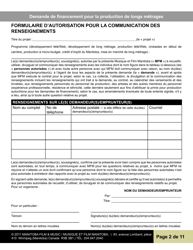Demande De Financement Pour La Production De Longs Metrages - Manitoba, Canada (French), Page 2