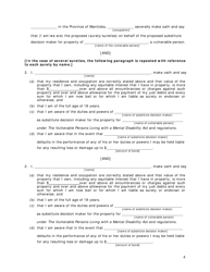 Substitute Decision Maker for Property Bond - Manitoba, Canada, Page 4