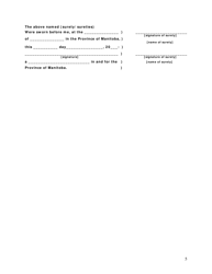 Substitute Decision Maker for Property Bond - Manitoba, Canada, Page 5