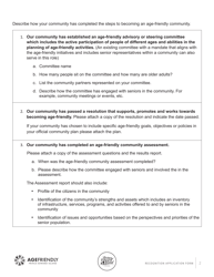 Recognition Application Form - Age Friendly - Prince Edward Island, Canada, Page 2