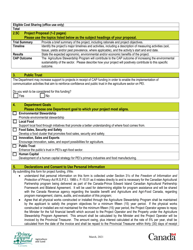 Application Form - Agriculture Stewardship Program Beneficial Management Practices Sub-program - Prince Edward Island, Canada, Page 5