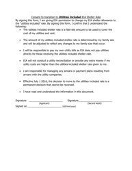 Consent to Transition to Utilities Included Eia Shelter Rate - Manitoba, Canada, Page 2