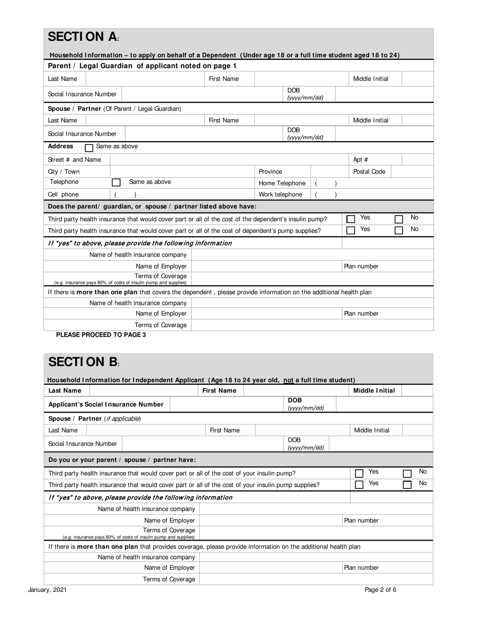 Prince Edward Island Canada Client/Family Contribution Assessment ...