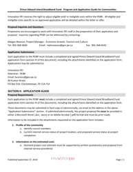 Pei Broadband Fund (Peibf) Application Form for Communities - Prince Edward Island, Canada, Page 5