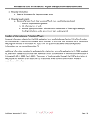 Pei Broadband Fund (Peibf) Application Form for Communities - Prince Edward Island, Canada, Page 6
