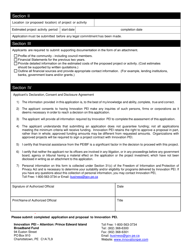 Pei Broadband Fund (Peibf) Application Form for Communities - Prince Edward Island, Canada, Page 8