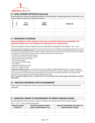 Application for Organizations - Work Experience Pei - Prince Edward Island, Canada, Page 2