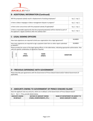 Application for Organizations - Graduate Mentorship Program - Prince Edward Island, Canada, Page 2