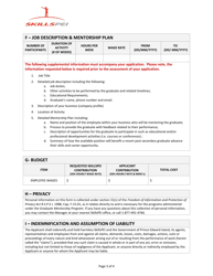 Application for Organizations - Graduate Mentorship Program - Prince Edward Island, Canada, Page 3